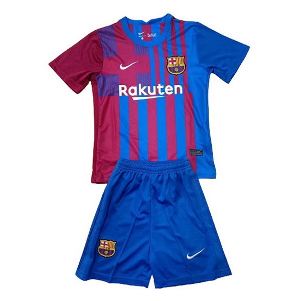 Trikot Barcelona Heim Kinder 2021-22 Blau Rote Fussballtrikots Günstig